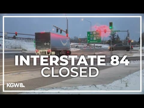 I-84 closed through the Gorge as freezing rain moves in