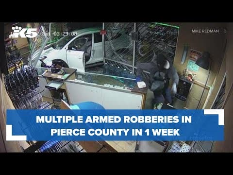 Multiple armed robberies at cannabis shops in Pierce County in 1 week, police say