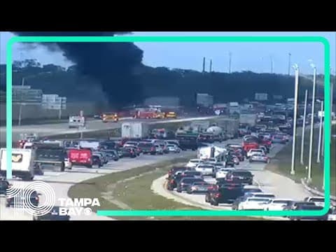 Two dead after jet crashes on I-75 in Collier County