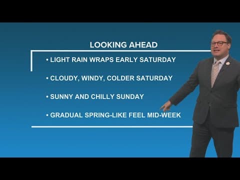 Weather: Cloudy skies to begin the weekend with a big drop in temperatures!