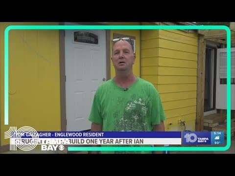 'Keep chugging along': Englewood neighbors still rebuilding 1 year after Hurricane Ian