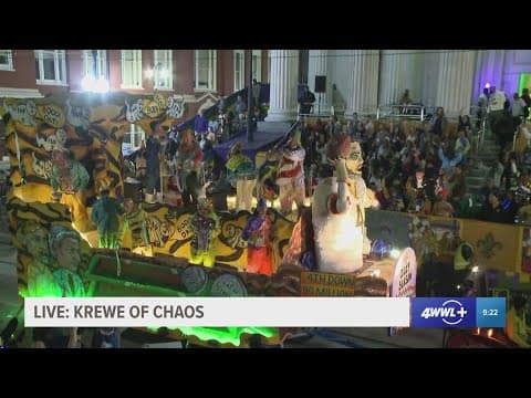 The satirical Krewe of Chaos made fun of the Saints red zone woes this year