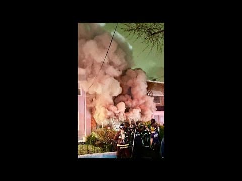 DC Fire and EMS respond to a two-alarm fire at the 2200 block of 16th Street NE