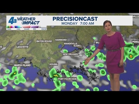 New Orleans Weather: Scattered storms Monday bring some heat relief