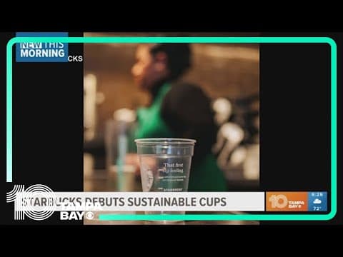 Starbucks debuts sustainable cups