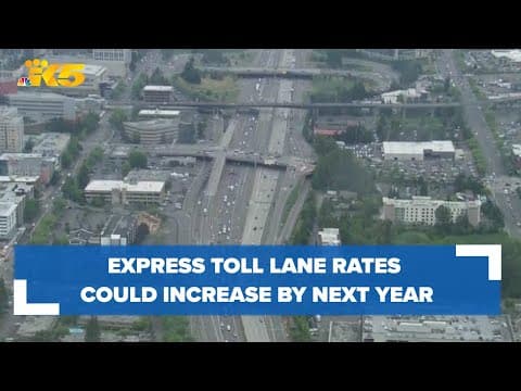 Express toll lane rates could increase by several dollars next year