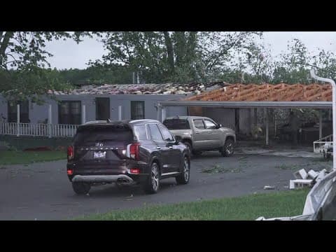 Homeowners return to home destroyed in storms in Cumberland County