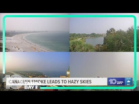 Smoke from Canadian wildfires blankets Tampa Bay region