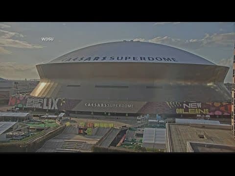 Final security measures being put in place in New Orleans before SUper Bowl LIX