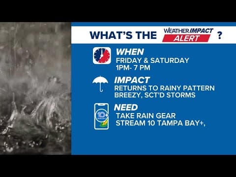 Tracking rain in the Tampa Bay-area forecast, plus a look at two waves in the Atlantic