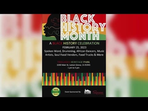 Lemon Grove Black History Month Celebration Saturday March 4