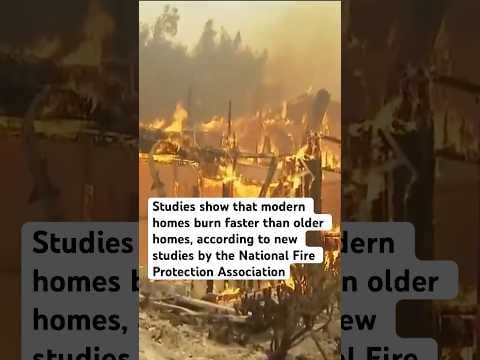 Modern homes burn faster than older homes, studies show