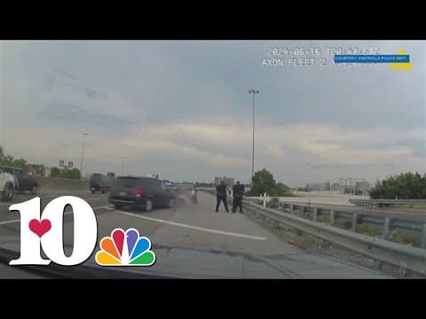 No injuries reported after minivan crashes into KPD cruiser on I-40 East