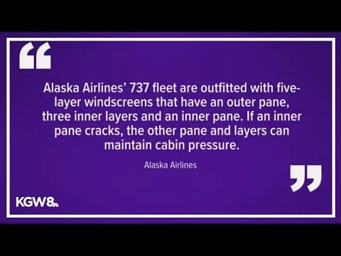 Flight lands at PDX with cracked windshield