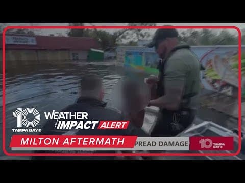 VIDEO: 14-year-old boy rescued from Tampa floodwaters after Hurricane Milton