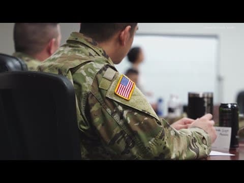 Indiana National Guard troops prepare to deploy Thursday morning for Texas