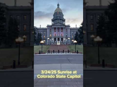 Sunrise at Colorado State Capitol
