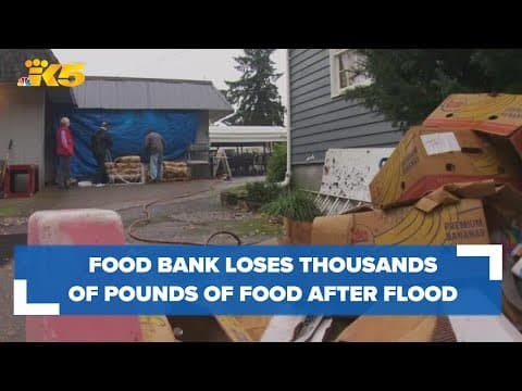 Port Orchard food bank loses thousands of pounds of food due to flooding