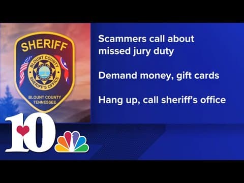 Blount Co. deputies warn of scammers calling people claiming they missed jury duty