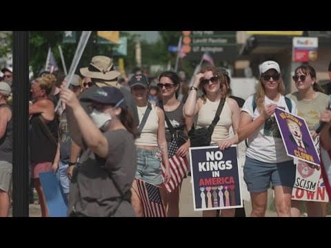 Thousands of protesters come out across Tarrant County to protest Trump policies