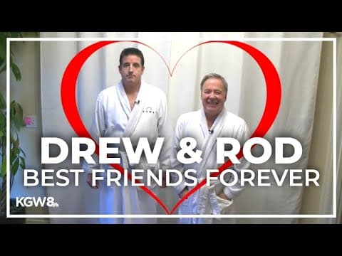 Drew Carney and Rod Hill relax at Northeast Portland spa