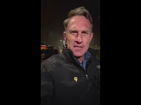 Snowing in the Colorado mountains