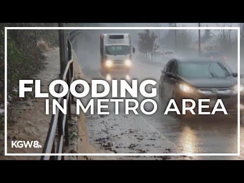 Heavy rain sets off flooding in parts of Portland metro area