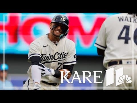 Twins snap postseason slump; fans go wild