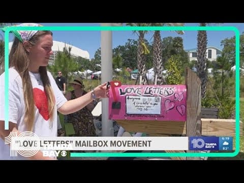 Dunedin native bringing back handwritten love note through her project 'Love Letters Mailbox'