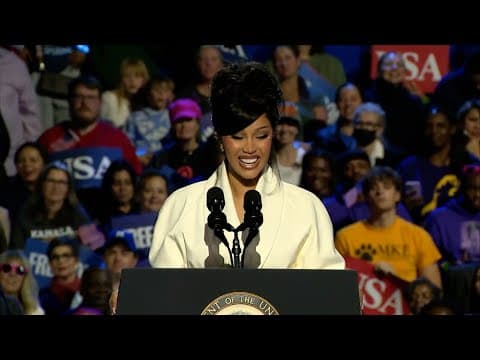 Cardi B full speech at Kamala Harris rally in West Allis, Wisconsin (11.1.24)