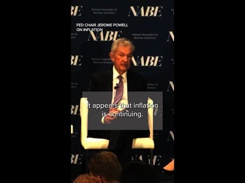 Fed Chair Jerome Powell discusses inflation