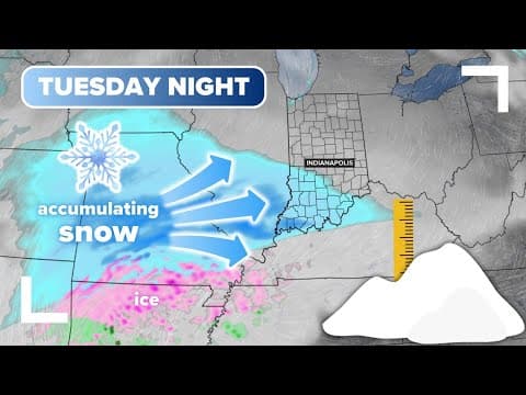 Another accumulating snow heading for Indiana by Tuesday night | Early look