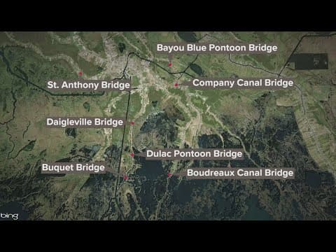 Terrebonne Parish declares State of Emergency due to closed bridges