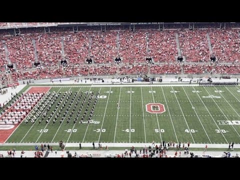 Ohio State Marching Band enters the 'Shoe | Ohio State-Arkansas  State