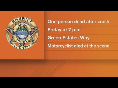 One dead after crash in North Knoxville