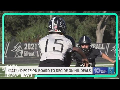 Florida Education Board to decide on NIL deals for high school athletes