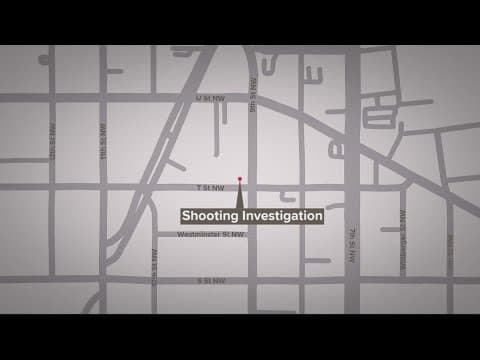 DC Police are investigating a shooting on 9th Street in Northwest