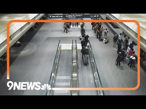 Pilot’s foot gets stuck in moving walkway at Denver airport, leading to injury and lawsuit