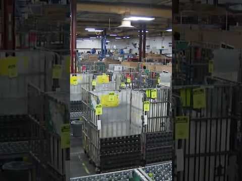 Behind the scenes of USPS processing packages during Christmas #holiday #christmas #presents