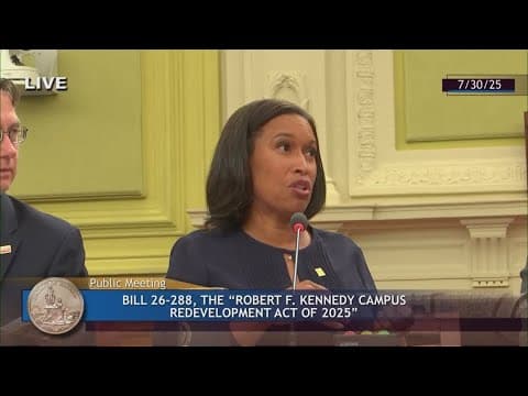 Hearings on DC's 'RFK Campus Redevelopment Act' end, after Bowser testifies