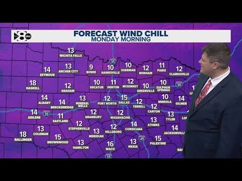 DFW Weather: Arctic air is coming, bringing a 40-degree temperature drop with it