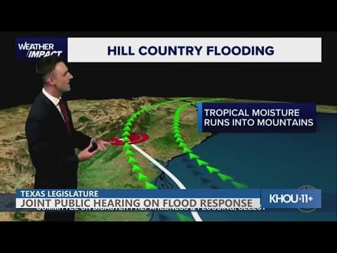 Meteorologist Pat Cavlin's explanation of Hill Country flooding played at state hearing