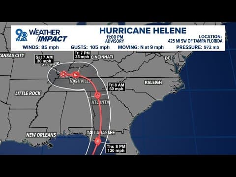 Helene could be a major category 4 hurricane at landfall