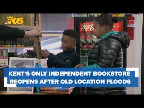 Kent's only independent bookstore reopens after extensive flooding in old location
