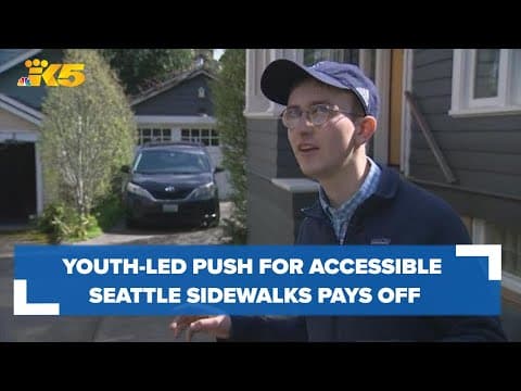 Where the sidewalk ends, a Seattle student's accessibility campaign begins
