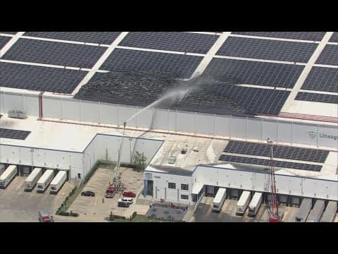 Fire damages warehouse in Pasadena; no shelter-in-place Issued