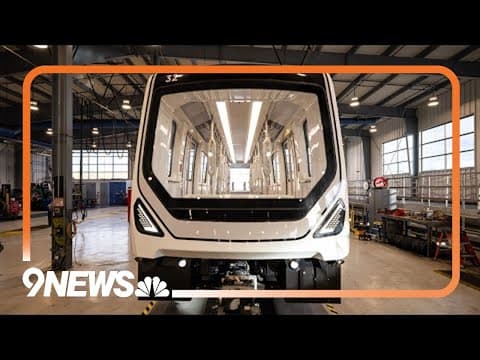 Llega el primer vagón de tren nuevo al Aeropuerto Internacional de Denver