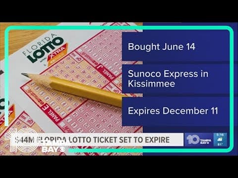 $44M Florida lottery ticket set to expire