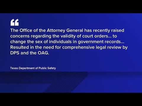 Transgender Texans blocked from changing their sex on their driver’s license