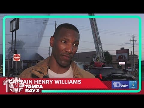 Former Sonny's BBQ location catches fire in Tampa, shutting down part of Busch Boulevard